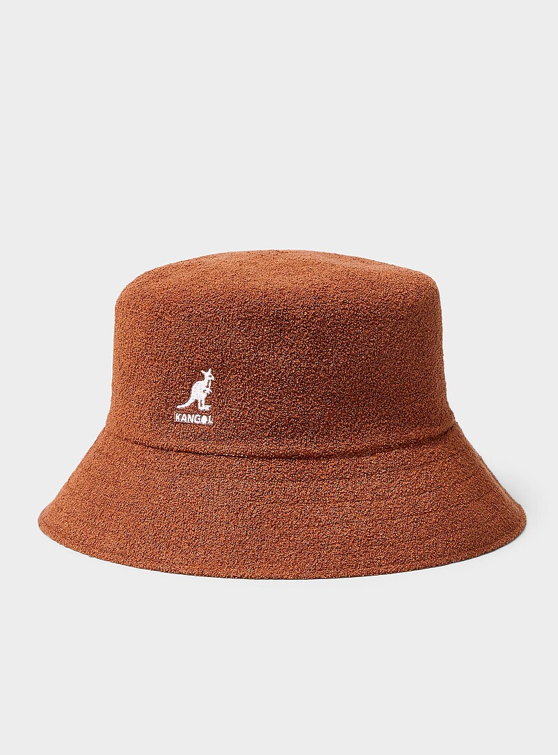 Embroidered logo bouclé terry bucket hat product image (primary)