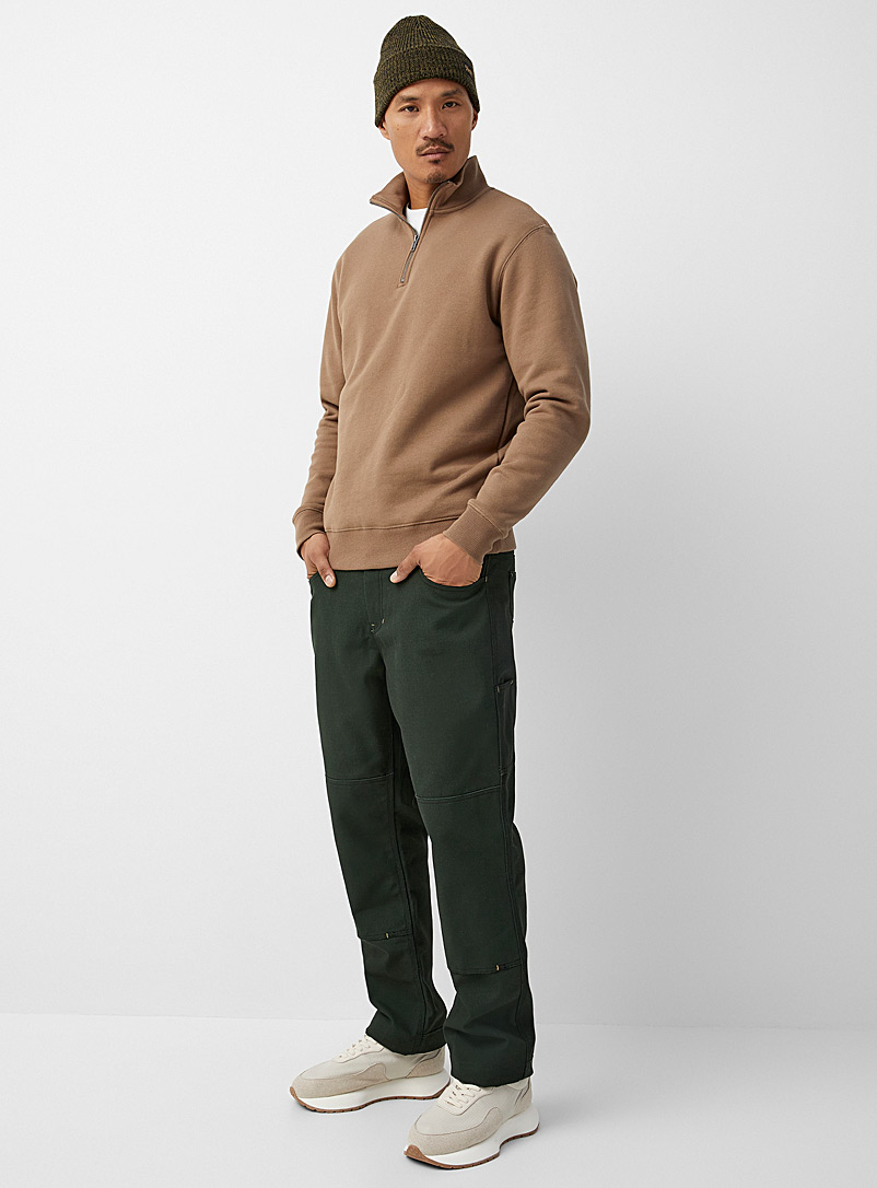 Hooké: Le pantalon de travail vert boréal Vert foncé-mousse-olive pour homme