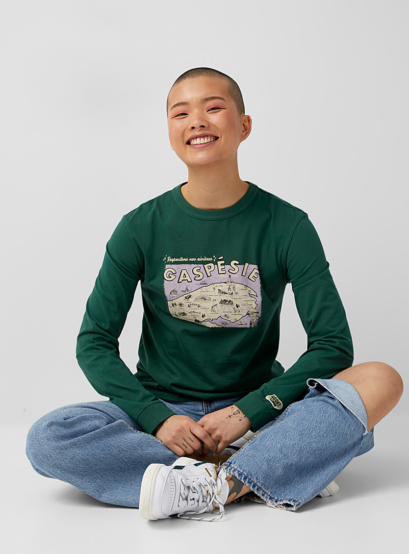 Hooké Green Gaspé peninsula T-shirt for women