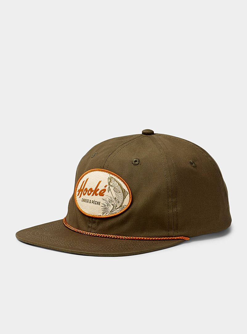 Hooké Mossy Green Hunting and fishing crest cap for men