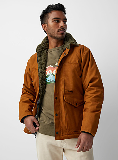 Hooké: Le manteau de travail Laurentide Bronze ambre pour homme