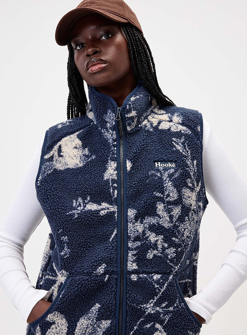 Prairies sleeveless high-pile fleece vest | Hooké | Women's