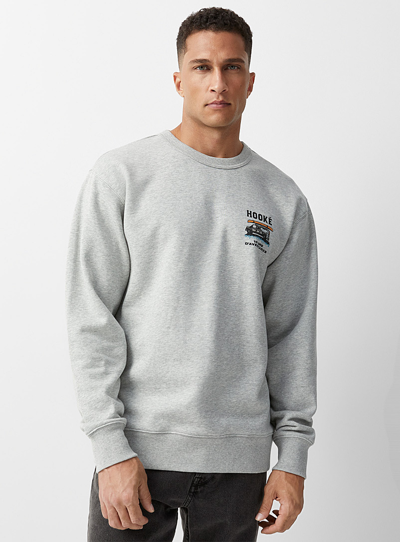 Hooké Grey 10 years of adventures sweatshirt for men