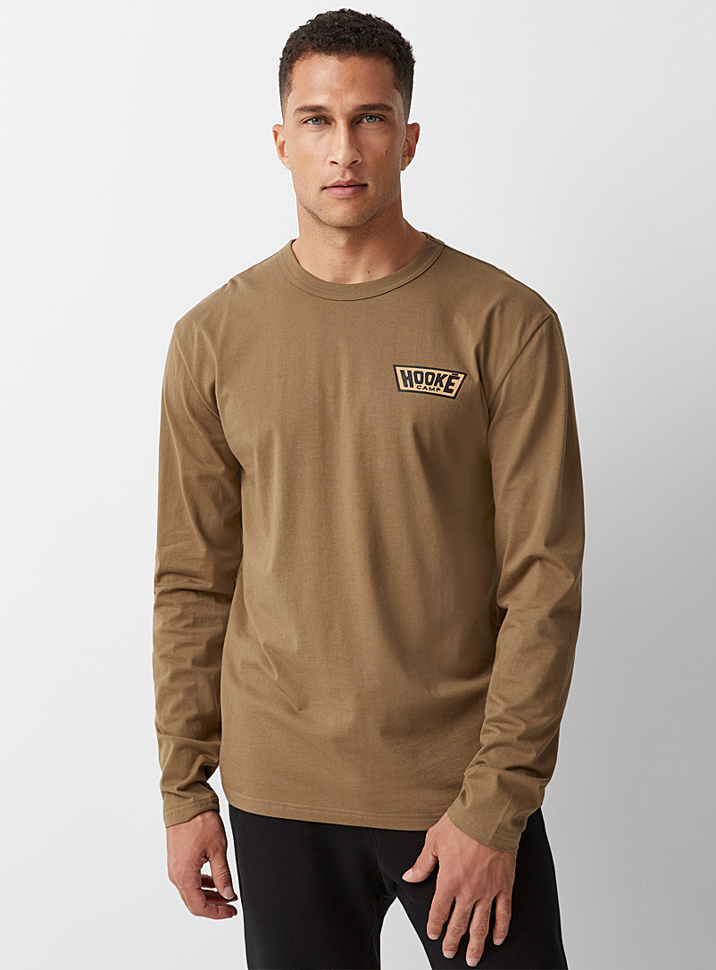 Hooké Light Brown Camp T-shirt for men