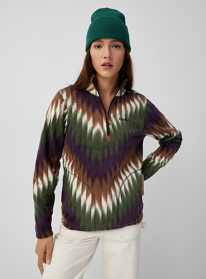 Hooké Assorted Northern Lights zip-collar sweatshirt for women