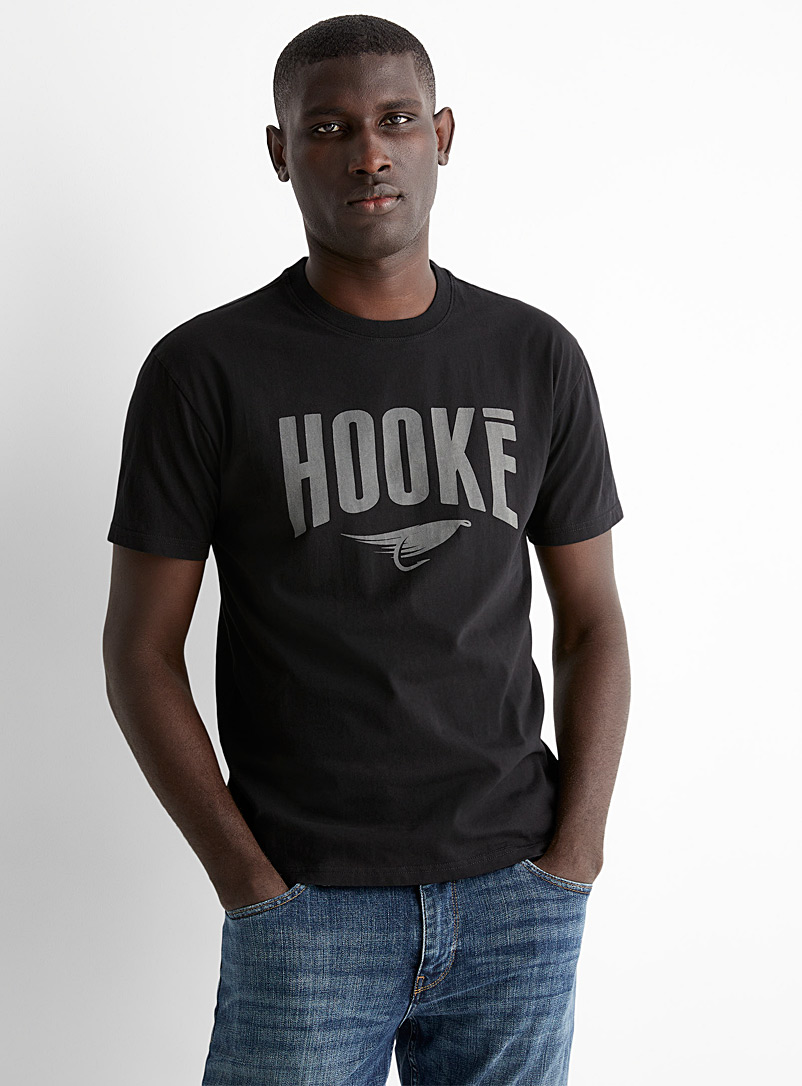 Hooké Black Hooké logo T-shirt for men