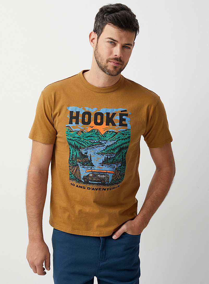 Hooké Brown Adventure T-shirt for men