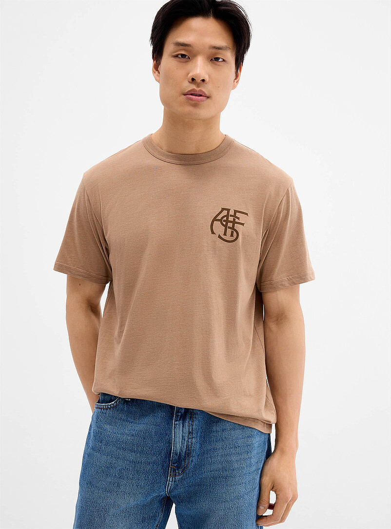 Hook&eacute;: Le t-shirt ASF Brun clair pour homme