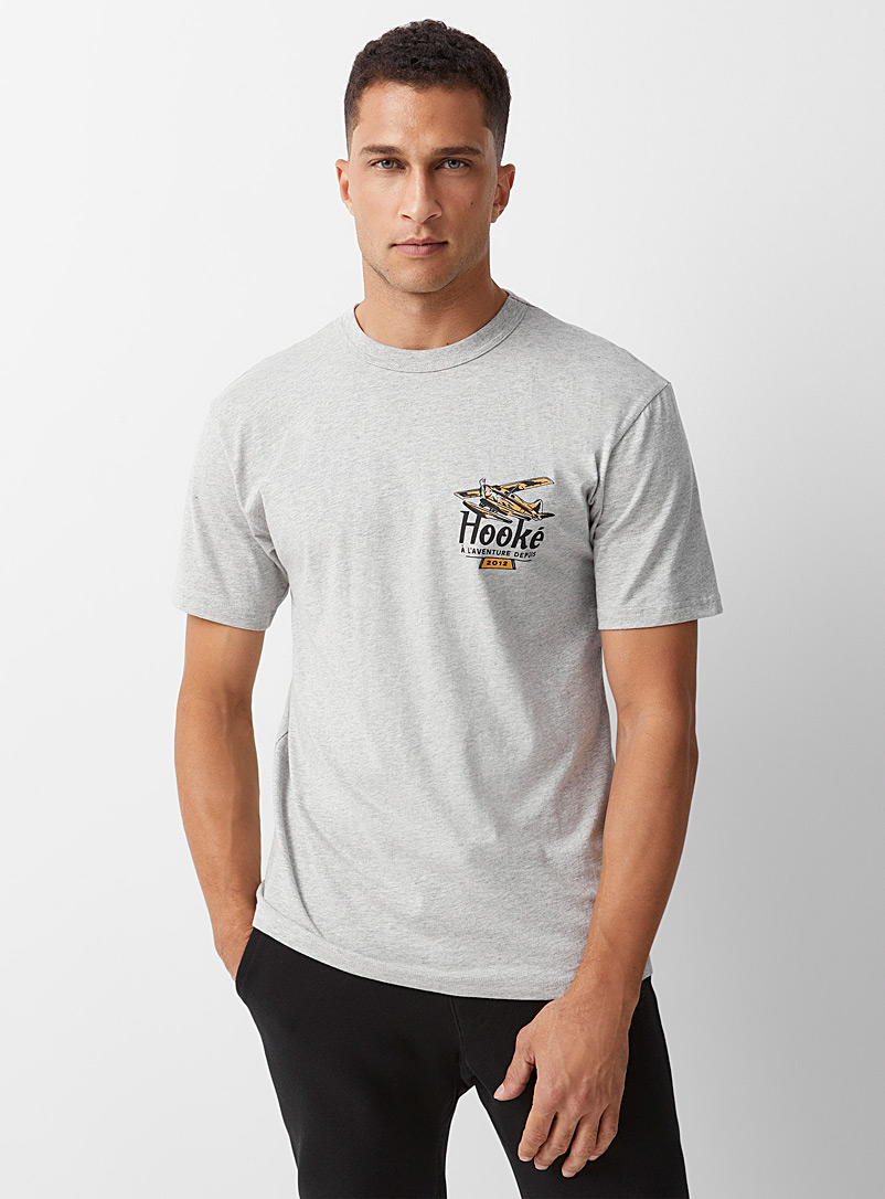 Hooké Grey Adventure T-shirt for men