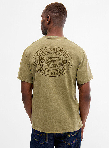 Le t-shirt saumon sauvage