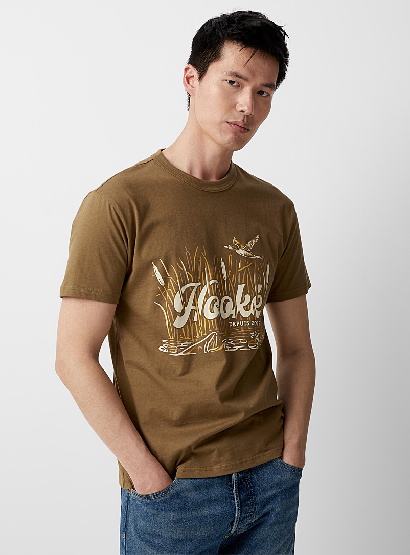 Hooké Honey Tone-on-tone marsh T-shirt for men