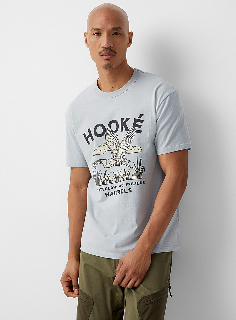 Great heron T-shirt | Hooké | Shop Men's Printed & Patterned T-Shirts ...