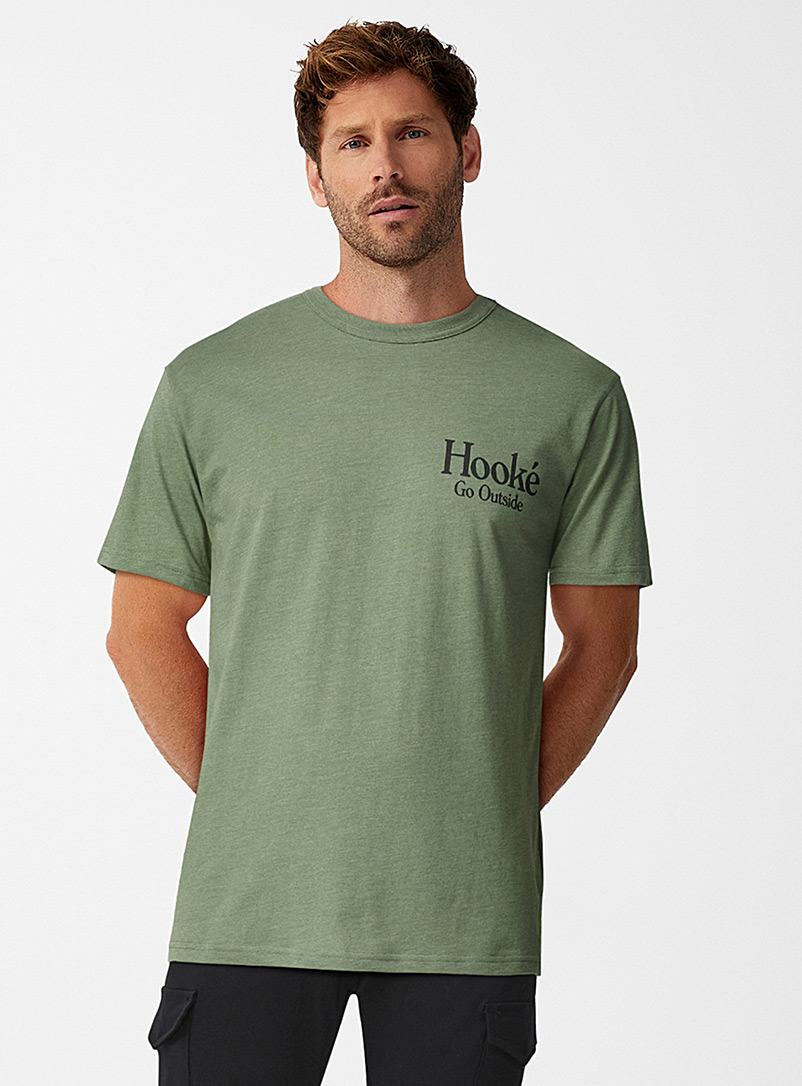 Hooké Mint/Pistachio Green Go Outside T-shirt for men