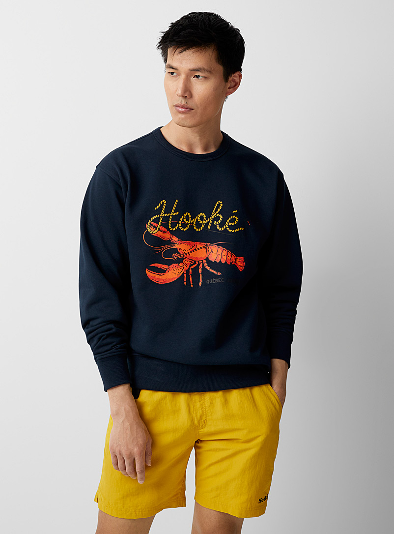 Hooké Marine Blue Lobster Fishing sweatshirt for men