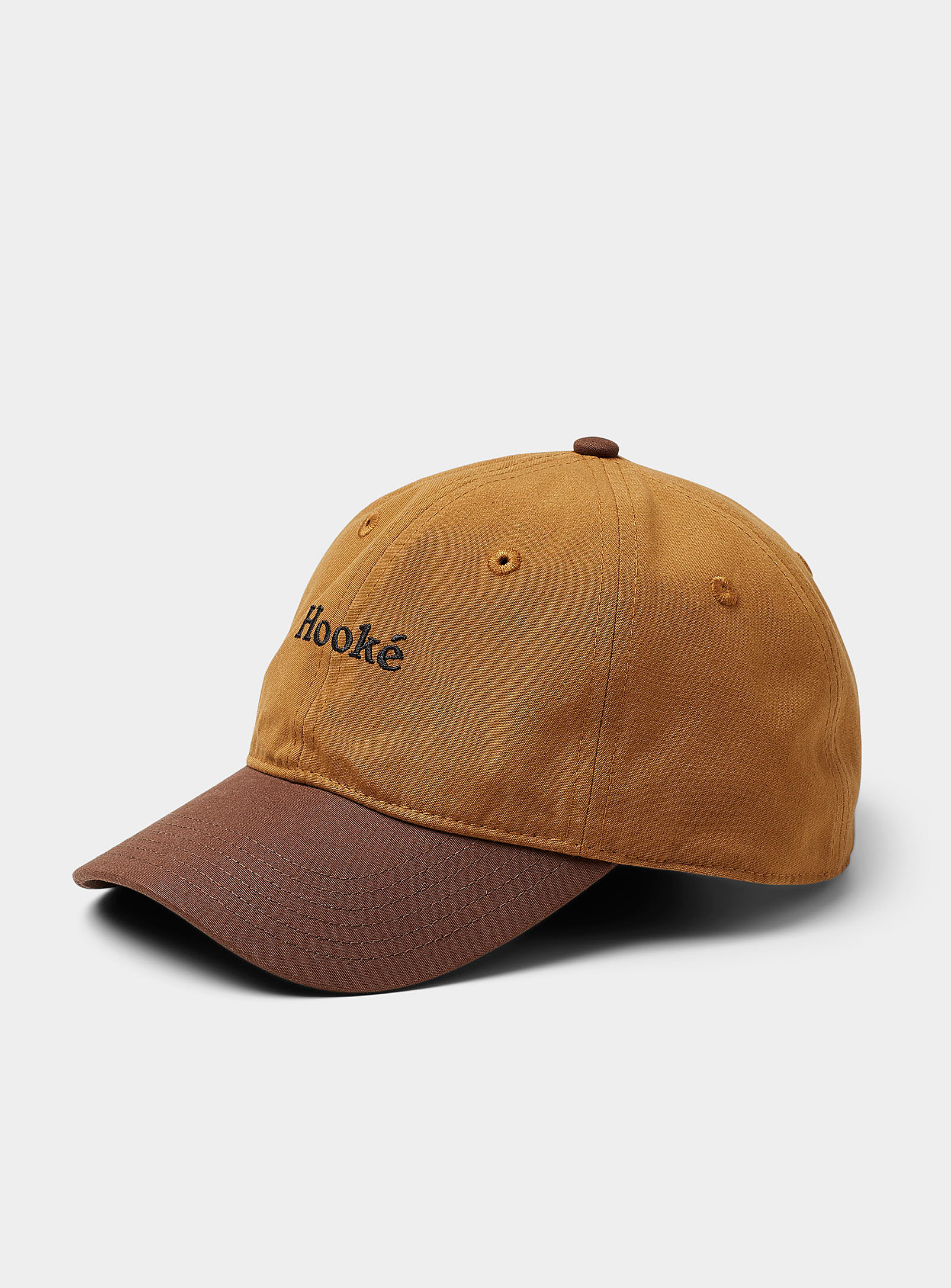 Hooké Two-tone Dad Cap In Brown