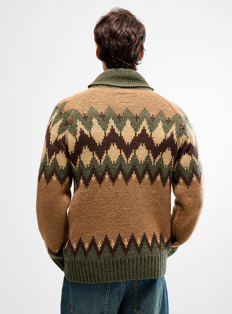 Boreal jacquard shawl-collar cardigan product image 2