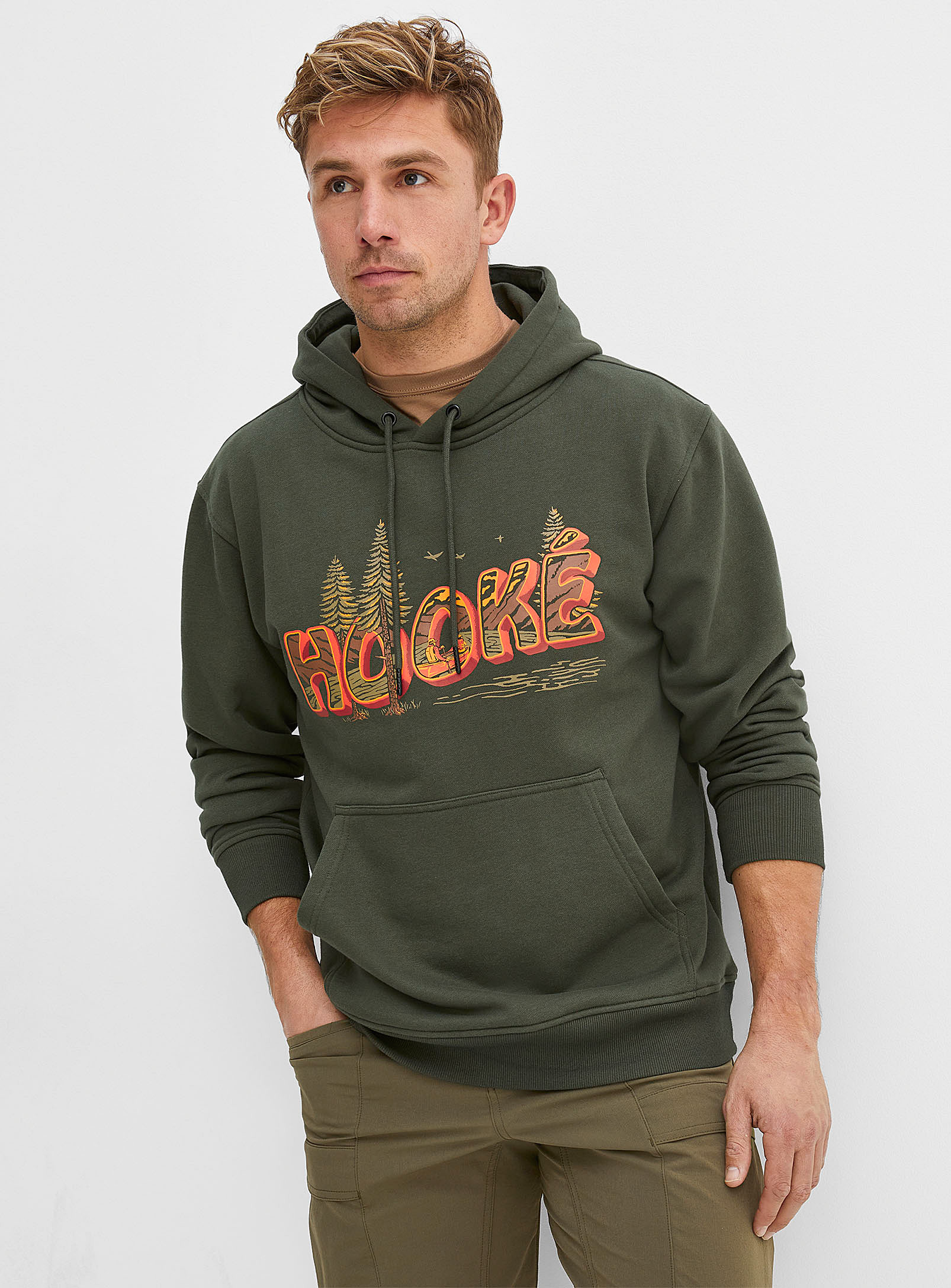 Hooké - Men's Forest ranger logo hoodie