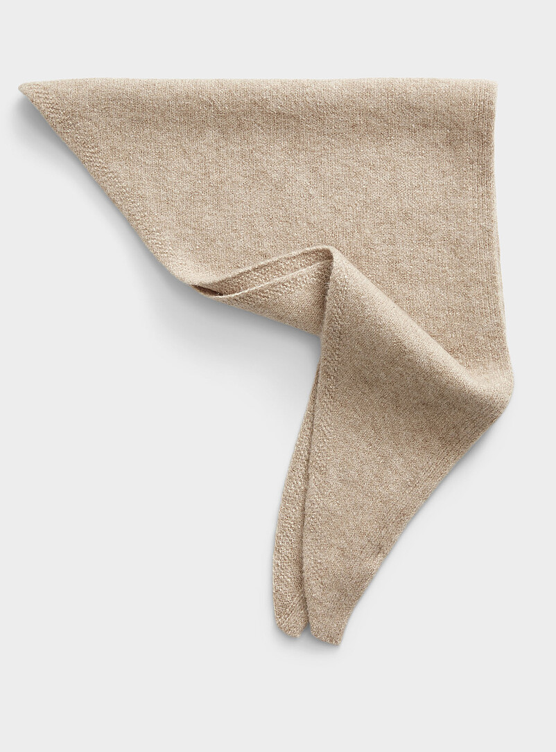 Wool-blend triangle scarf | Simons | Women's Winter Scarves and Shawls ...