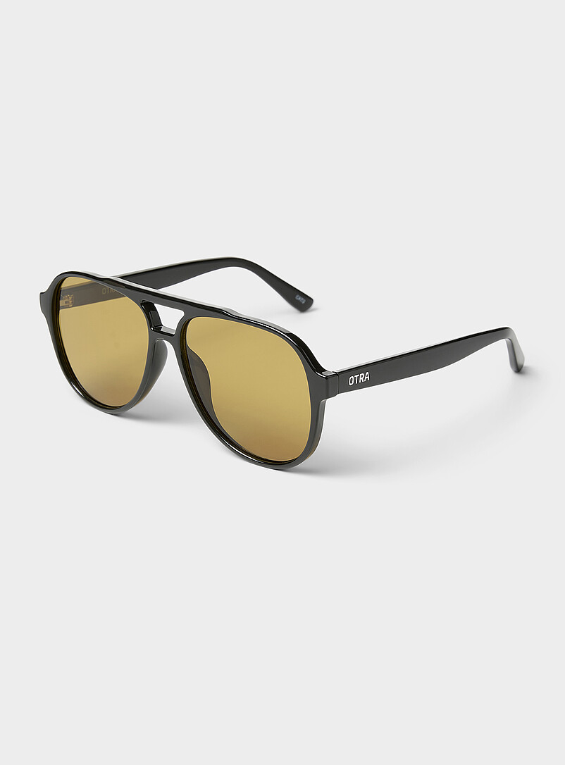 Otra Black Stevie aviator sunglasses for men