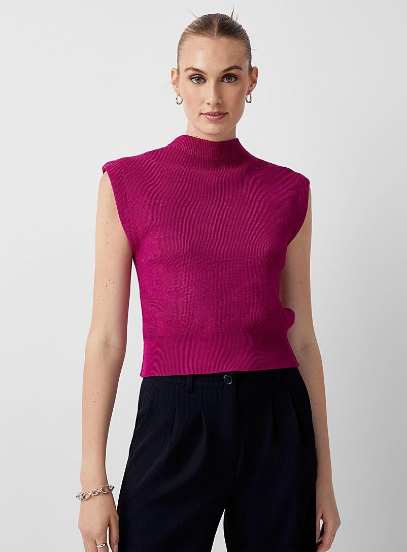 Icône Plum Shoulder pad look sweater for women