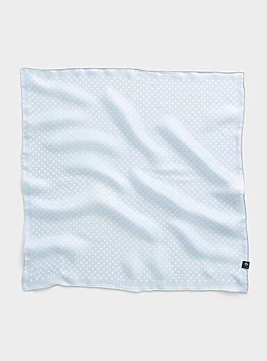 Le foulard &agrave; pois pure soie