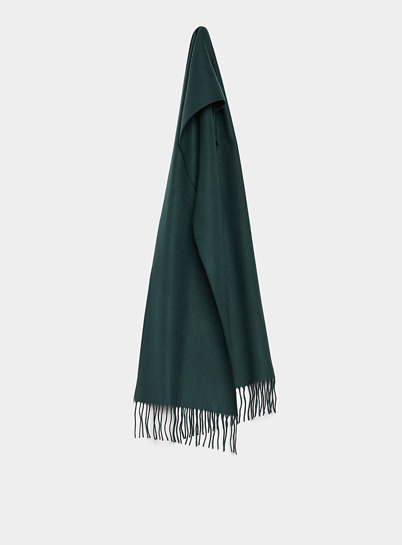 Le 31 Teal green Seasonal colour acrylic scarf for men