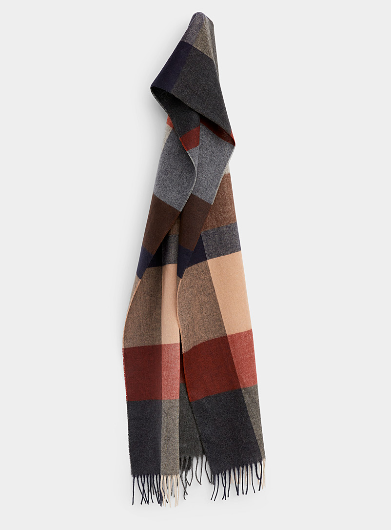 Le 31 Assorted Warm check scarf for men