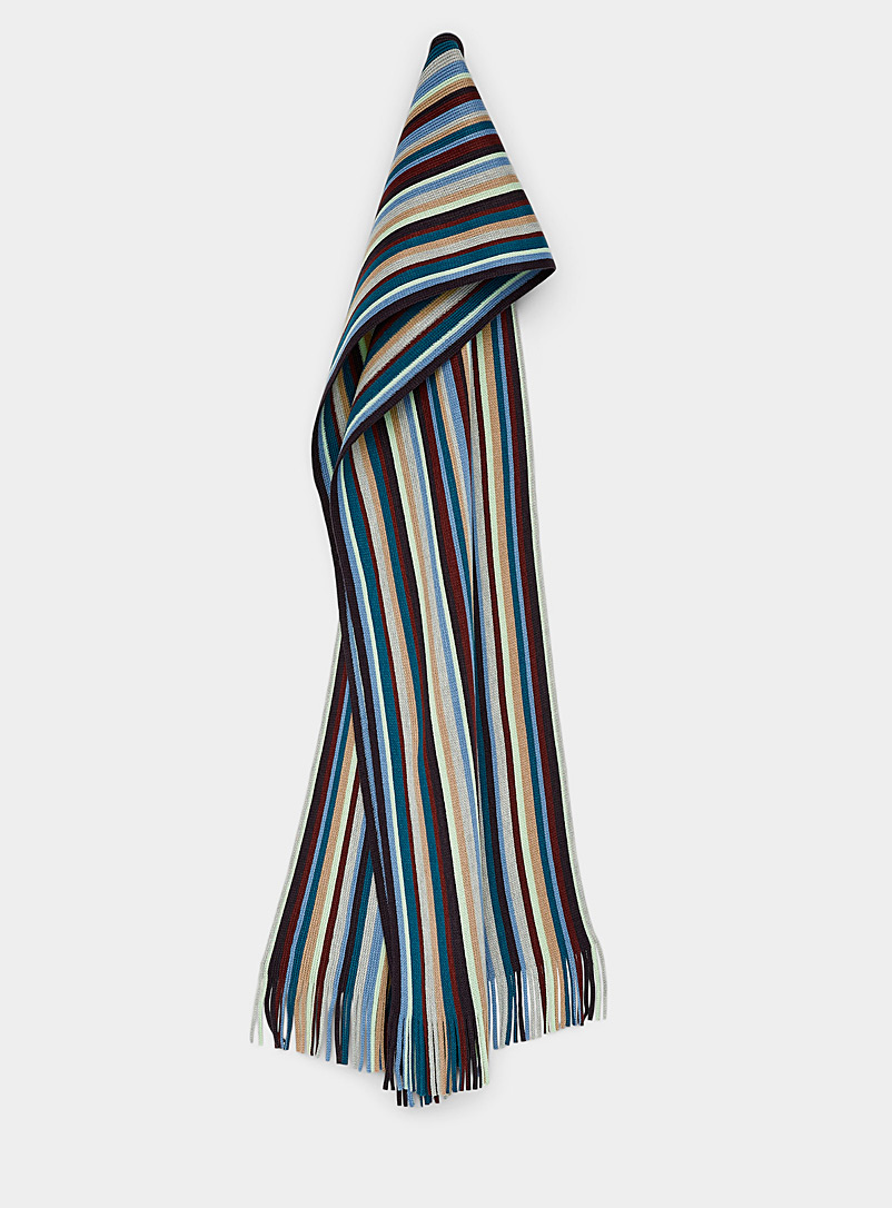 Le 31 Assorted Arctic stripe scarf for men