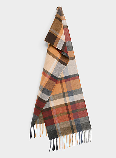 Cashmink&reg; ultra-soft check scarf