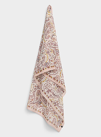 Painterly paisley lightweight scarf