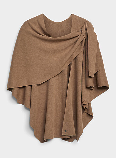 Solid Ruana-style shawl