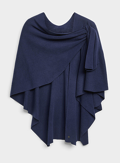 Solid Ruana-style shawl