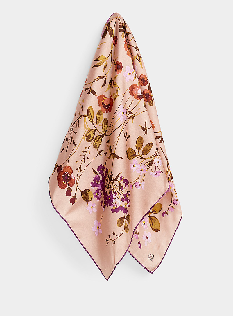 Simons: Le foulard passion violette Rose pour femme