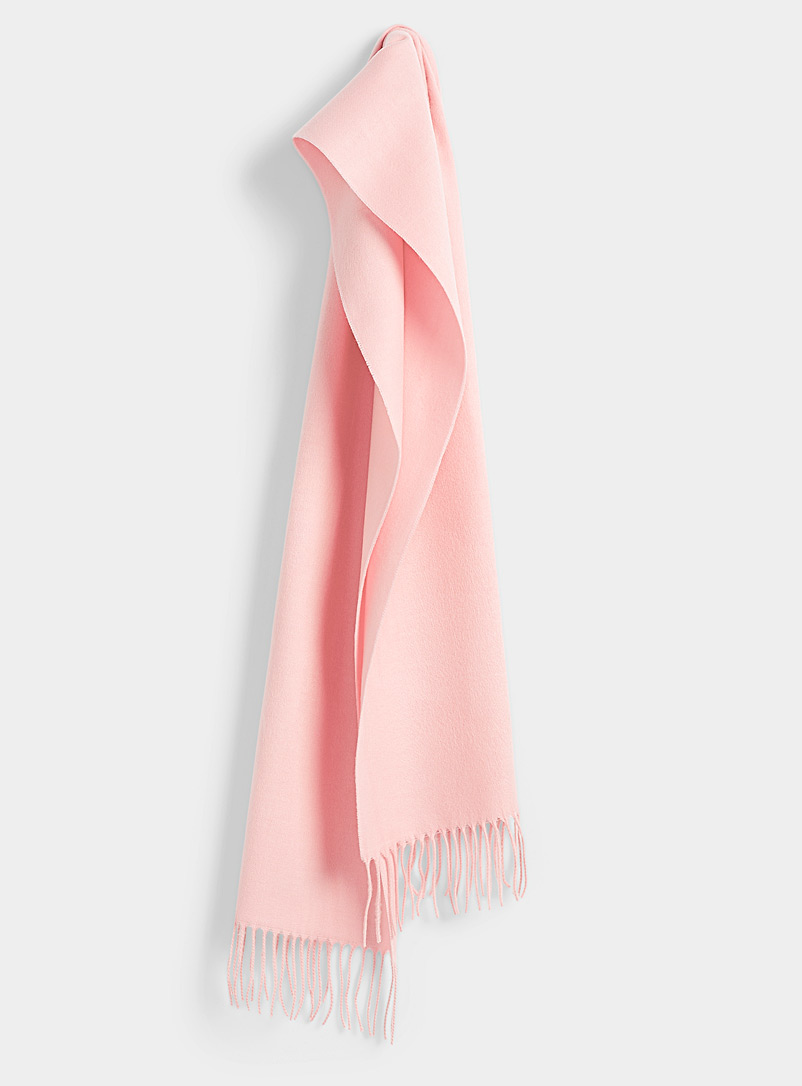 Simons Light pink  Essential velvety scarf for women