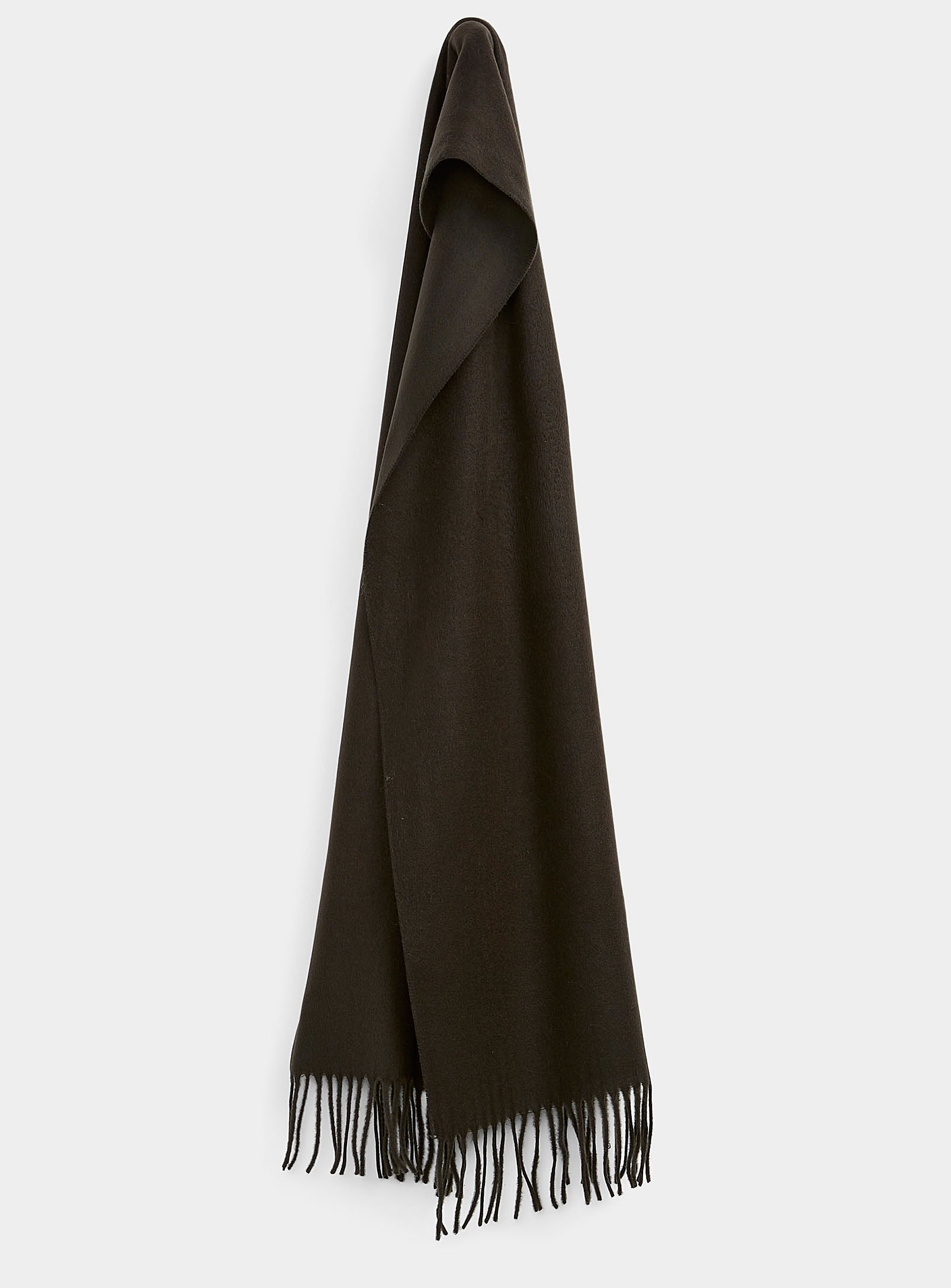 Le 31 Solid Ultra-soft Scarf In Black