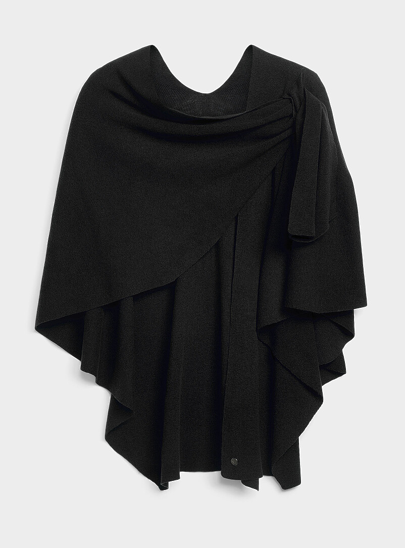 Solid Ruana-style shawl product image (primary)