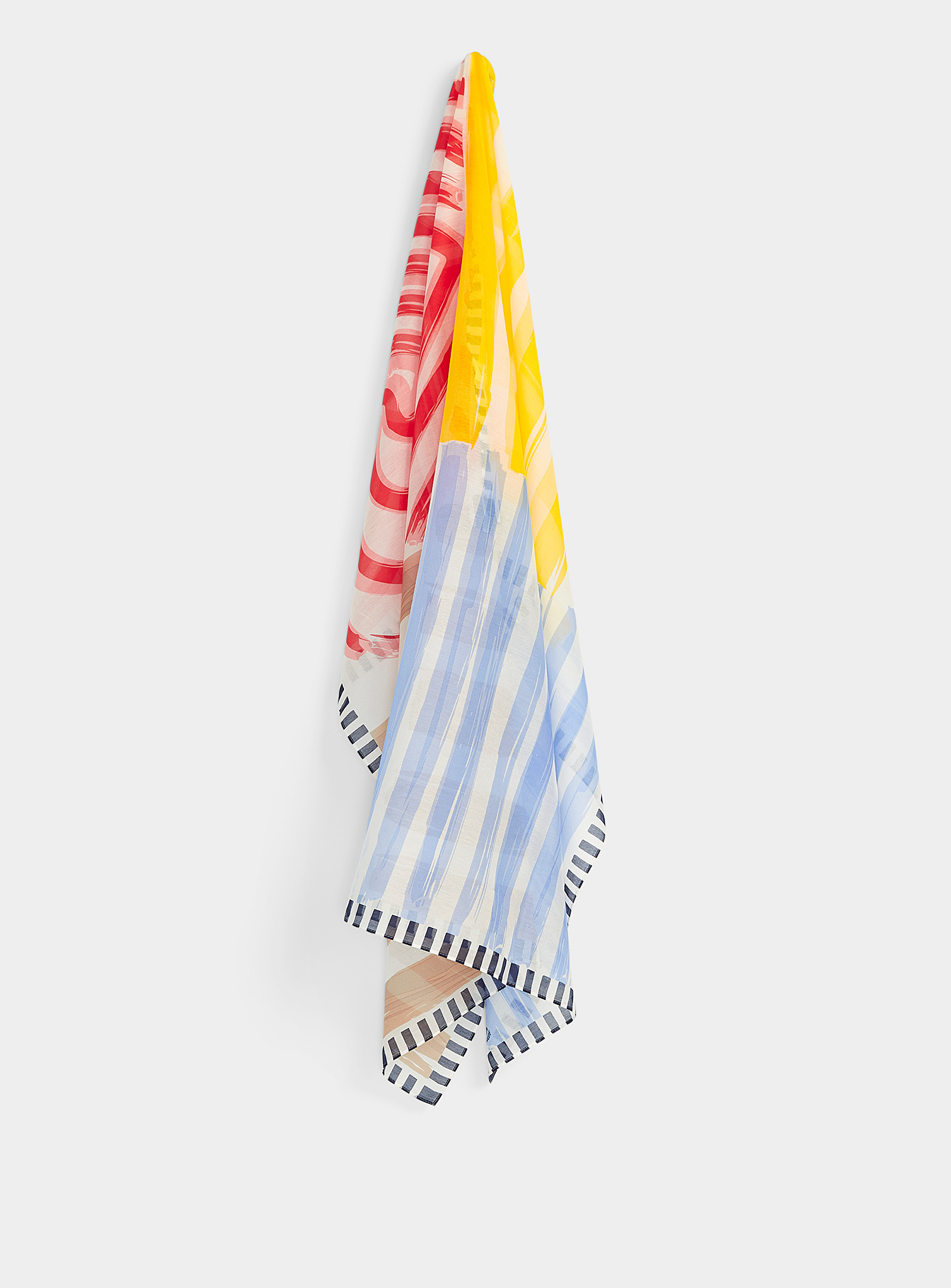 Fraas Graphic Pattern Lightweight Scarf In Multi