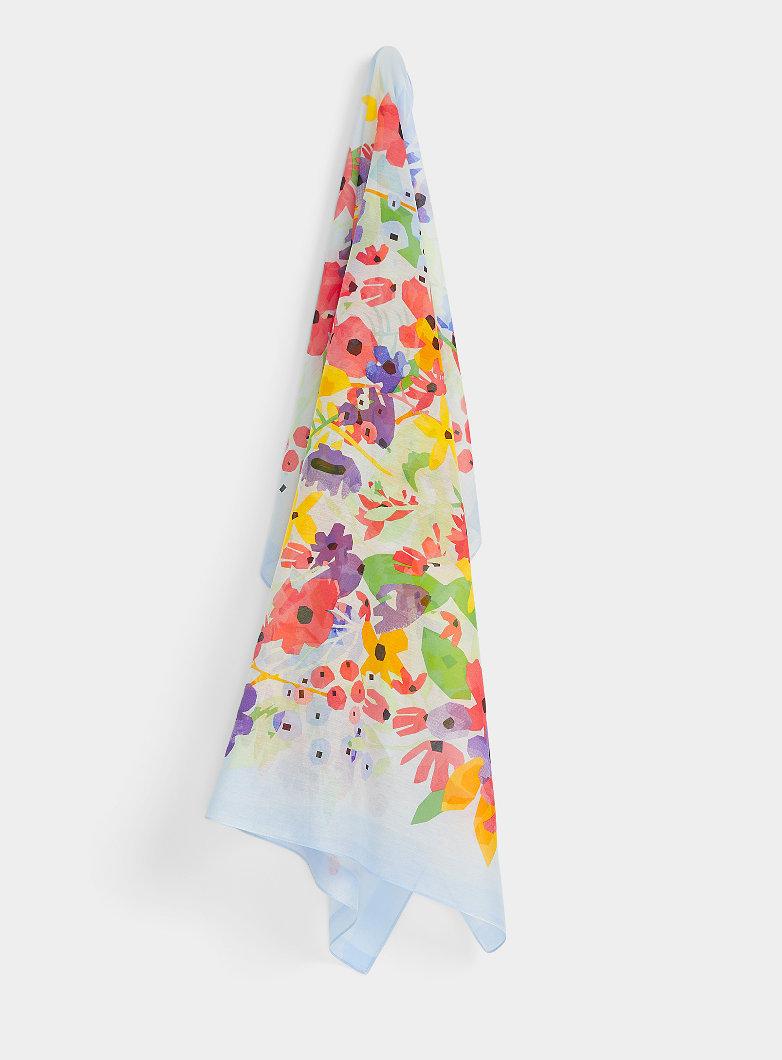 Fraas - Women's Geo floral lightweight scarf