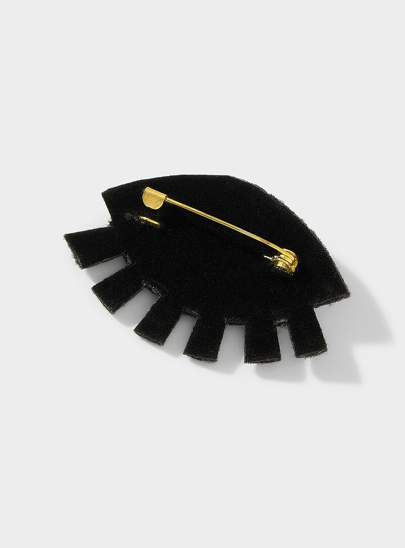 Le 31: La broche brod&eacute;e figurative Blanc &agrave; motifs pour homme