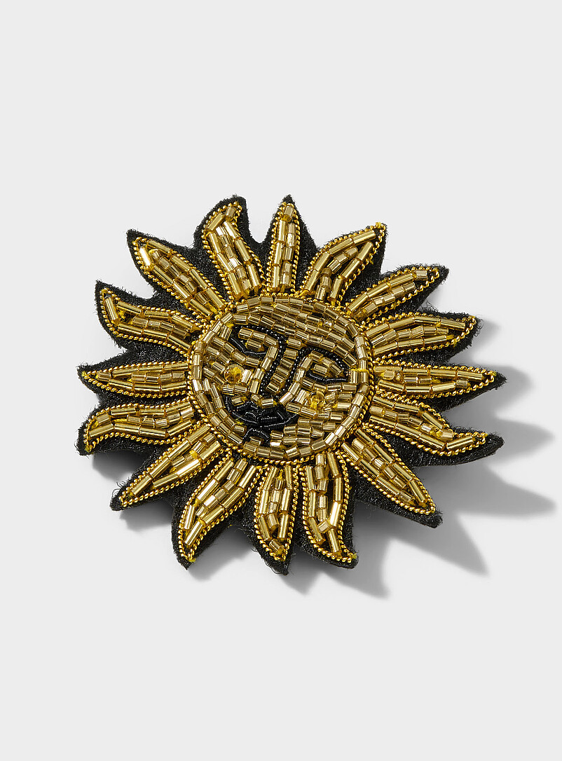 Decorative embroidered brooch product image (primary)