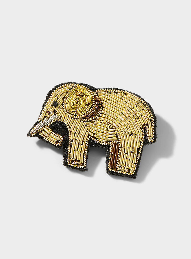 Embroidered Animal Brooch