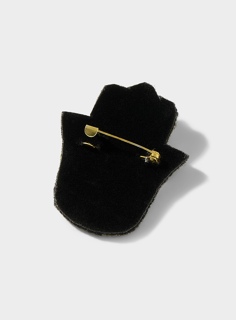 Expressive embroidered brooch product image 2