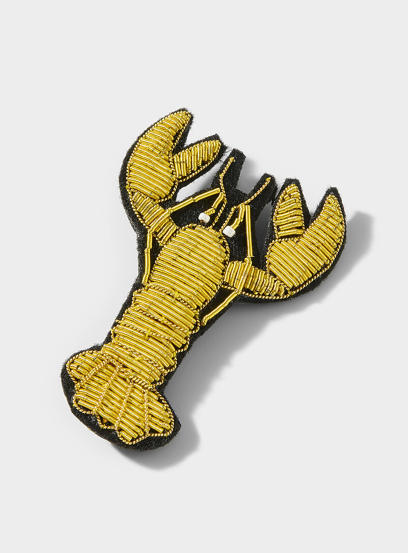 Expressive Embroidered Brooch