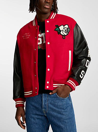 Undercover Red A Wolf Will Never Be A Pet varsity jacket for men