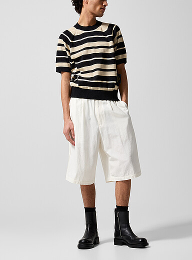 Undercover Off White Elasticized-waist Bermuda short for men