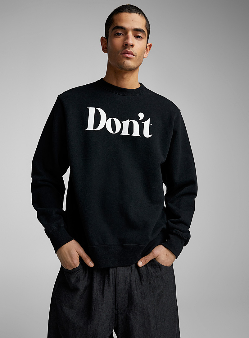 Undercover Black Don't print sweatshirt for men