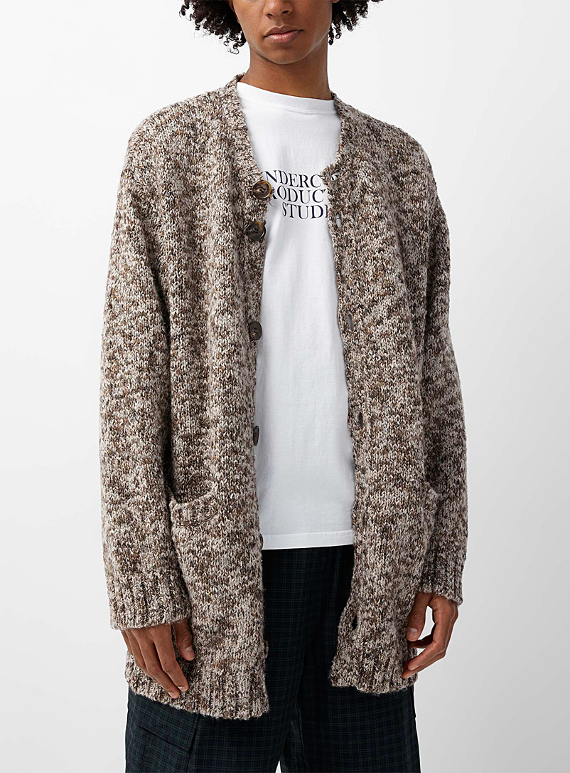 Heathered knit cardigan | Undercover 