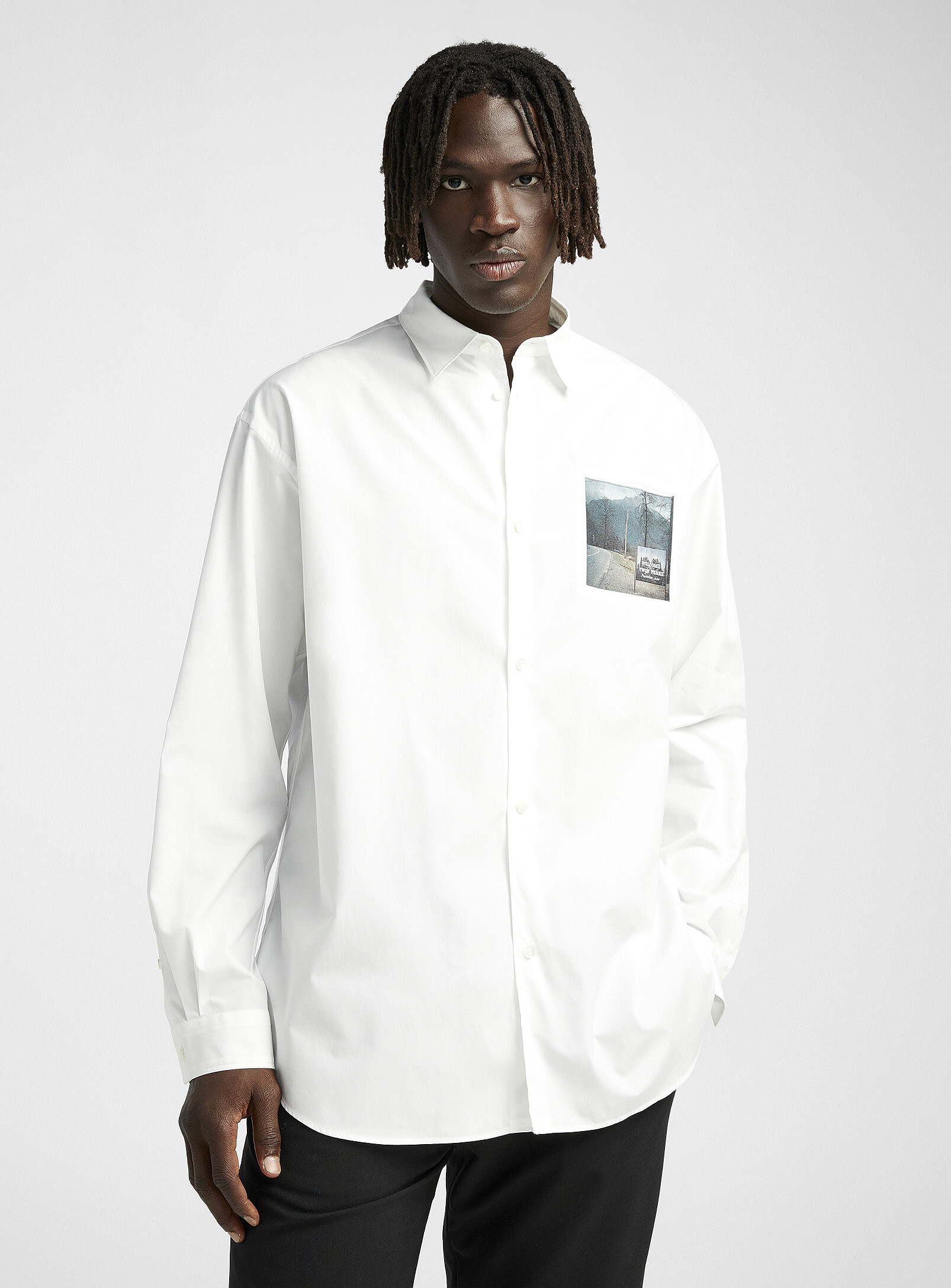 Undercover Hemd Mit Logo-patch In White
