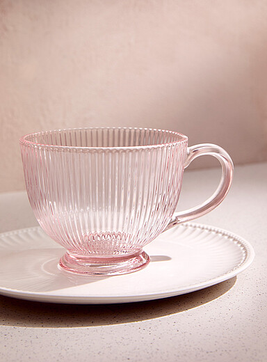 Simons Maison Transparent Fine grooved mug