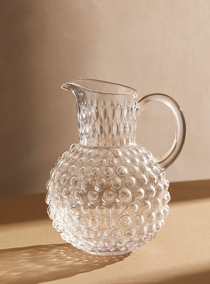 Simons Maison Assorted Embossed polka dots pitcher